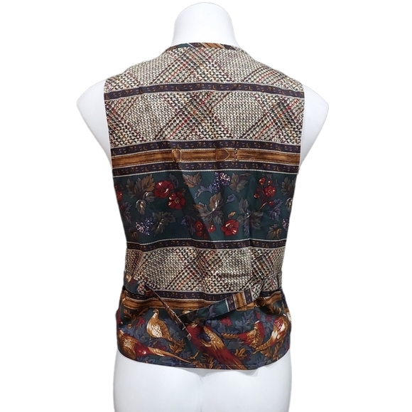 Vintage TALBOTS Women’s Peasant Vest Size S Fall Winter Theme 90s Prairie Casual - Picture 5 of 9